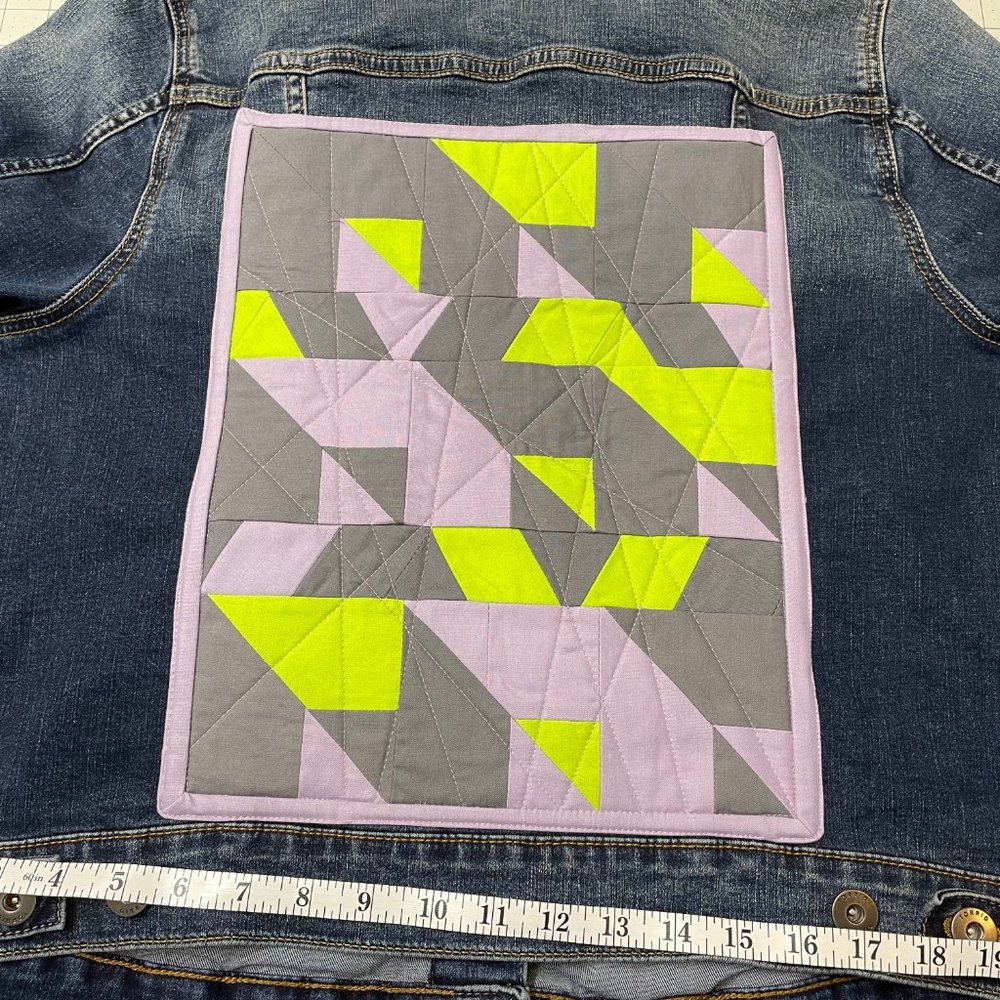 Torrid Denim Jacket With Original Patchwork Panel - image 5